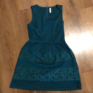 Forest green dress, xhilaration, medium